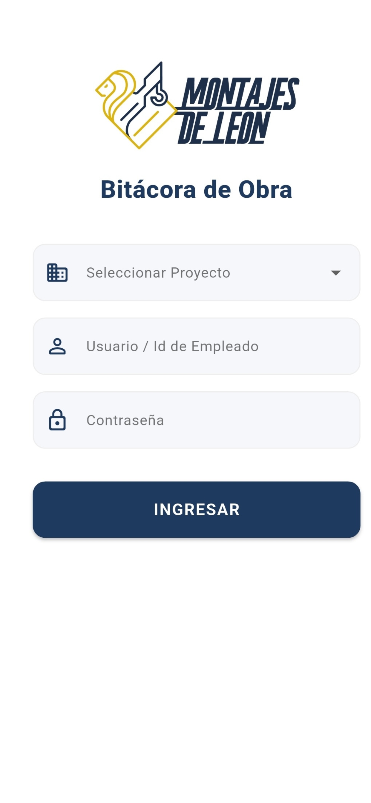 Pantalla de Login